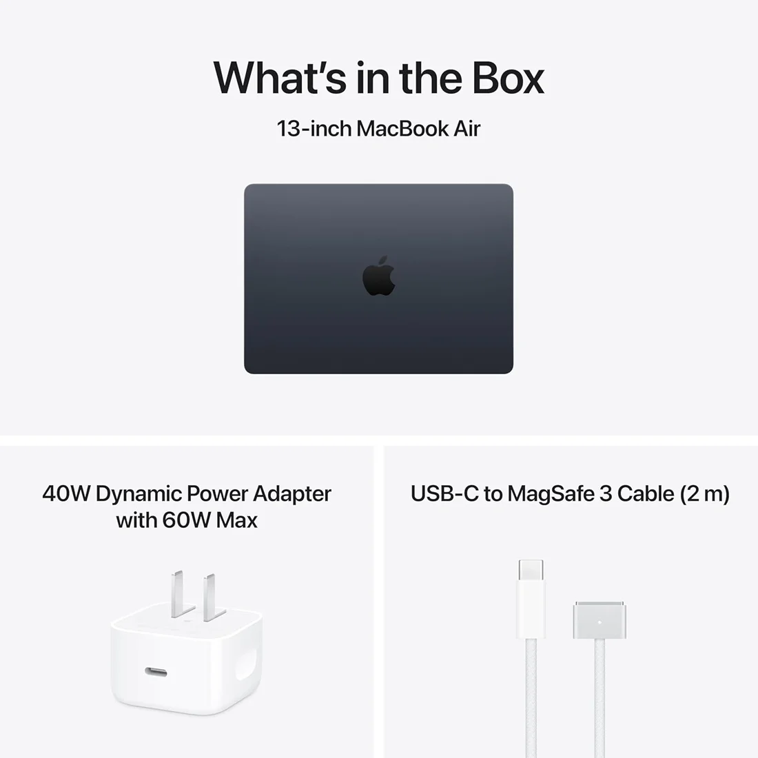 Ноутбук Apple MacBook Air 13 2026 M5 (13.6/2560x1664/24GB/512GB SSD/Apple graphics 10-core) Midnight (Z1L60001D8)