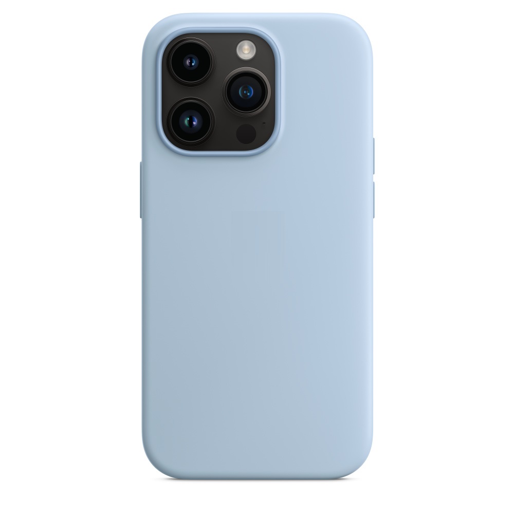 Силиконовый чехол Naturally Silicone Case with MagSafe Sky для iPhone 14 Pro