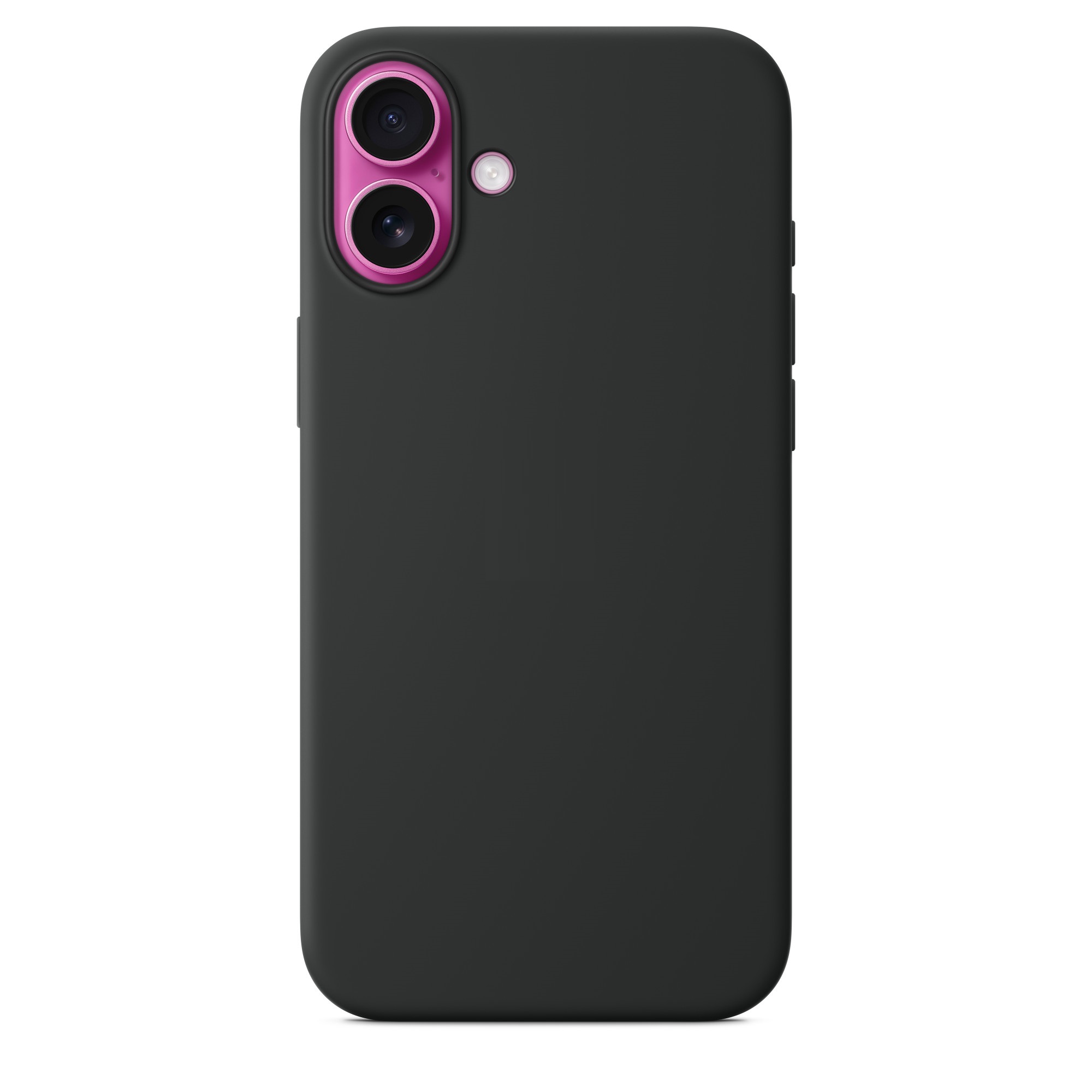 Силиконовый чехол Naturally Silicone Case with MagSafe Black для iPhone 16 Plus
