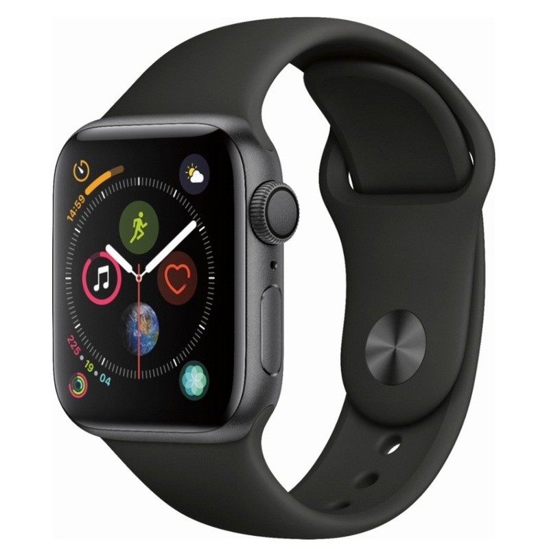 Часы Apple Watch Series 4 GPS 40mm (Space Gray Aluminum Case with Black Sport Band) (MU662RU/A)