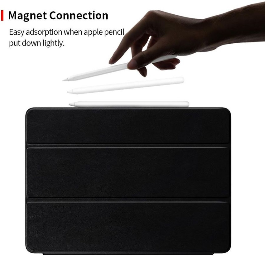 Магнитный чехол-подставка BoraSCO для Apple iPad Pro 12,9 (2018) Black