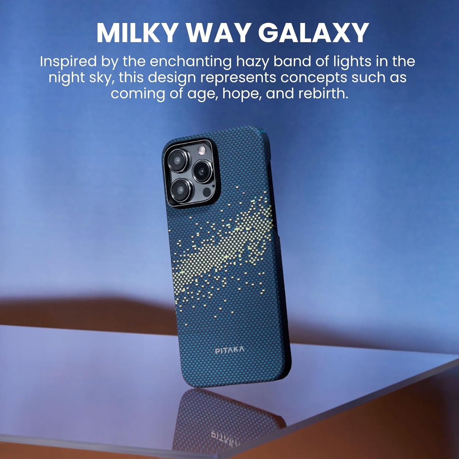 Чехол Pitaka StarPeak MagEZ Case 4 для iPhone 15 Pro Max (6.7) Milky Way Galaxy