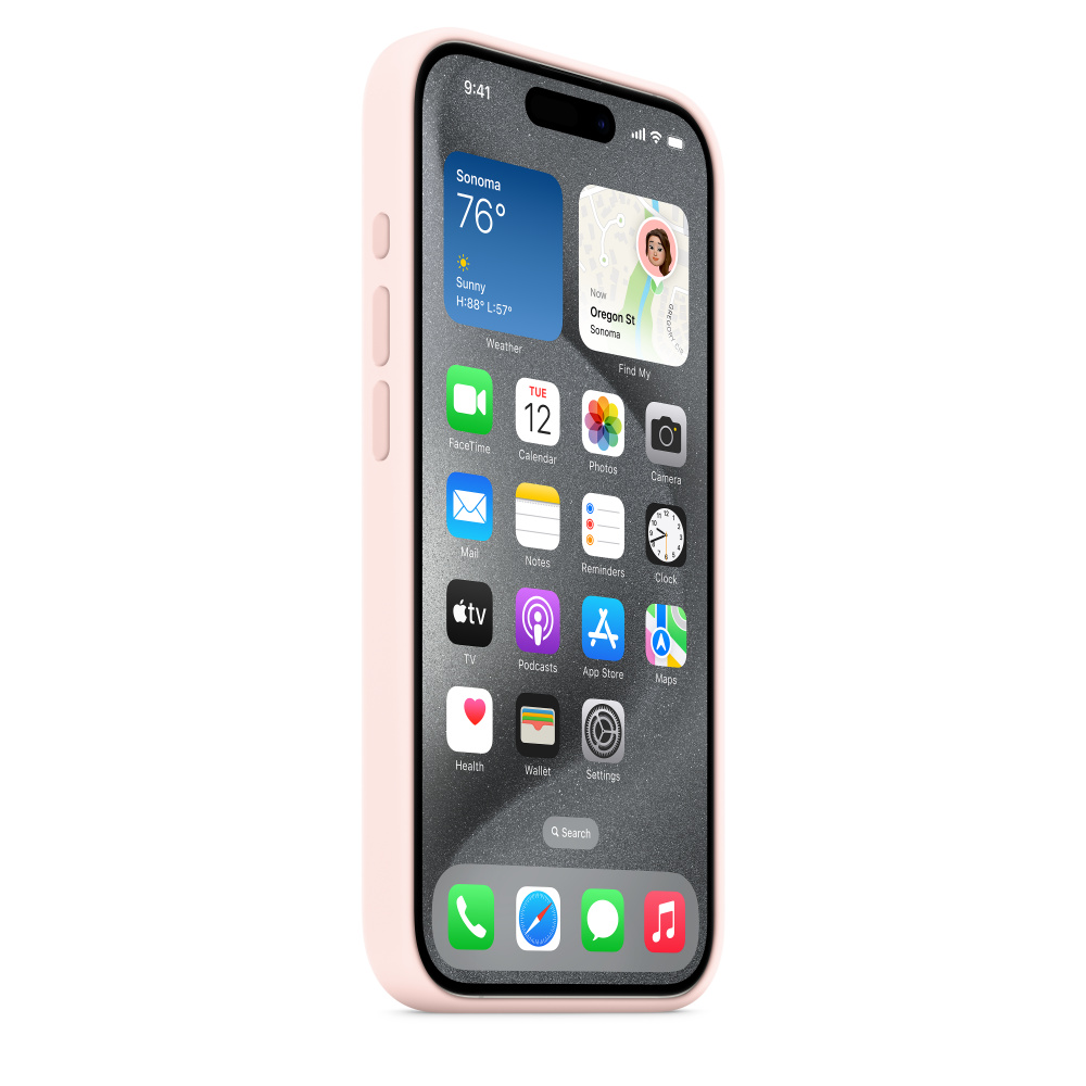 Силиконовый чехол Apple iPhone 15 Pro Silicone Case with MagSafe - Light Pink (MT1F3ZM/A) для iPhone 15 Pro