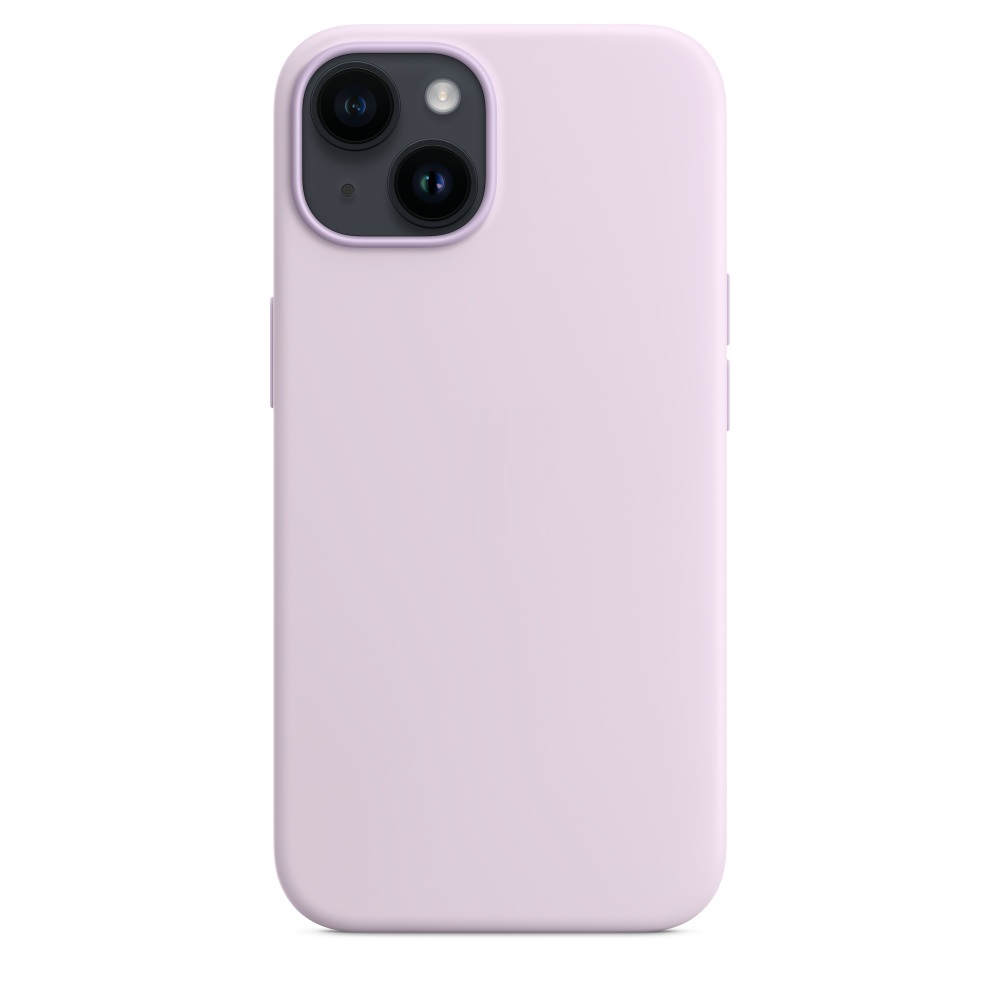 Силиконовый чехол Naturally Silicone Case with MagSafe Lilac для iPhone 14