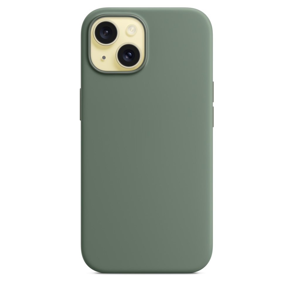 Силиконовый чехол Naturally Silicone Case with MagSafe Cypress для iPhone 15