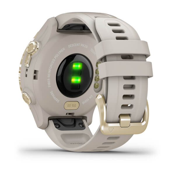 Умные часы Garmin Descent Mk2S Light Gold with Light Sand Silicone Band (010-02403-01)