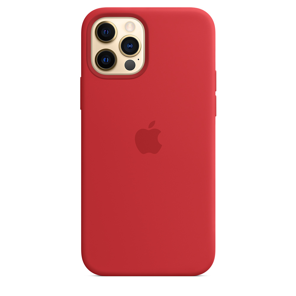 Силиконовый чехол Apple iPhone 12/12 Pro Silicone Case with MagSafe - (PRODUCT) RED (MHL63ZE/A) для iPhone 12/12 Pro