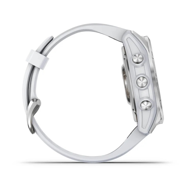 Умные часы Garmin fenix 7S – Standard Edition Silver with Whitestone Band (010-02539-03)