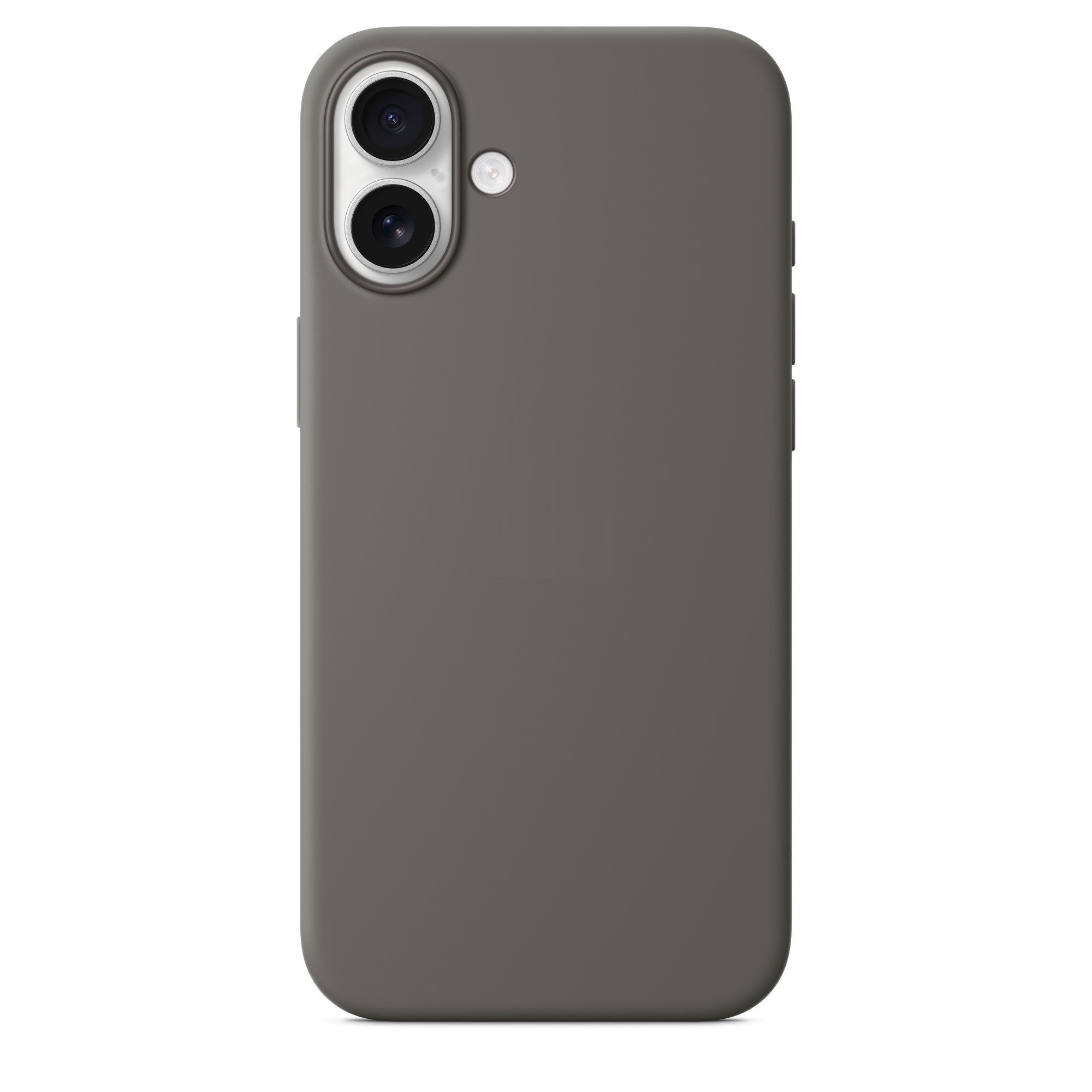 Силиконовый чехол Naturally Silicone Case with MagSafe Stone Gray для iPhone 16 Plus