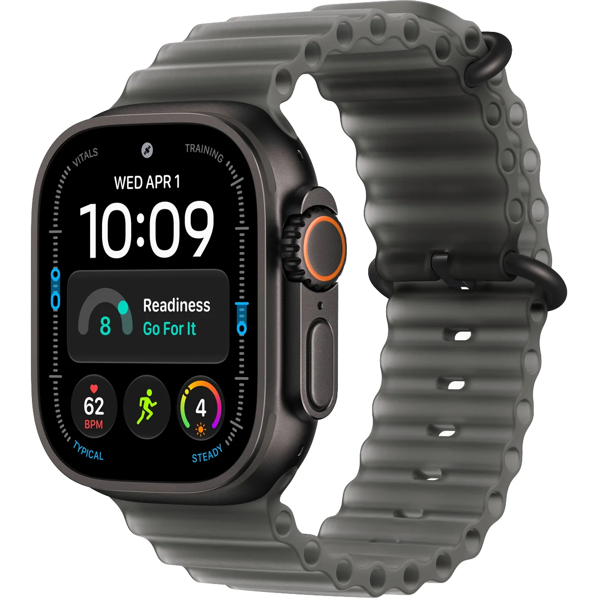 Умные часы Apple Watch Ultra 4 GPS + Cellular, 49mm Black Titanium Case with Translucent Black Ocean Band