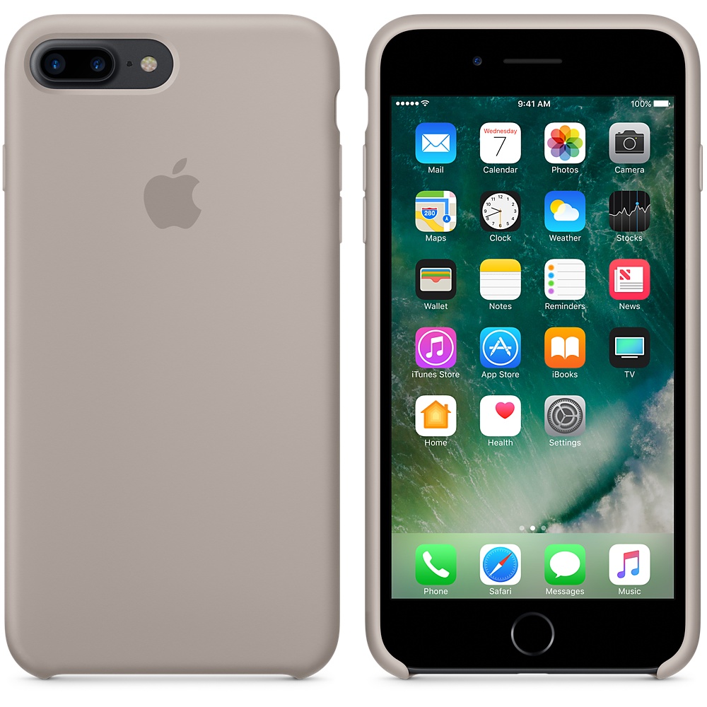 Силиконовый чехол Apple iPhone 7 Plus Silicone Case Pebble (MQ0P2ZM/A) для iPhone 7 Plus/iPhone 8 Plus