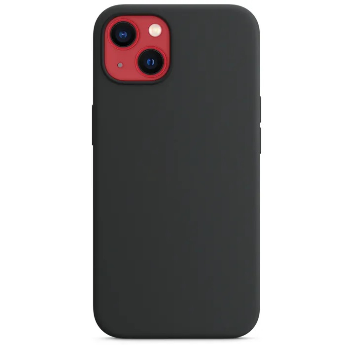 Силиконовый чехол Naturally Silicone Case Black для iPhone 13