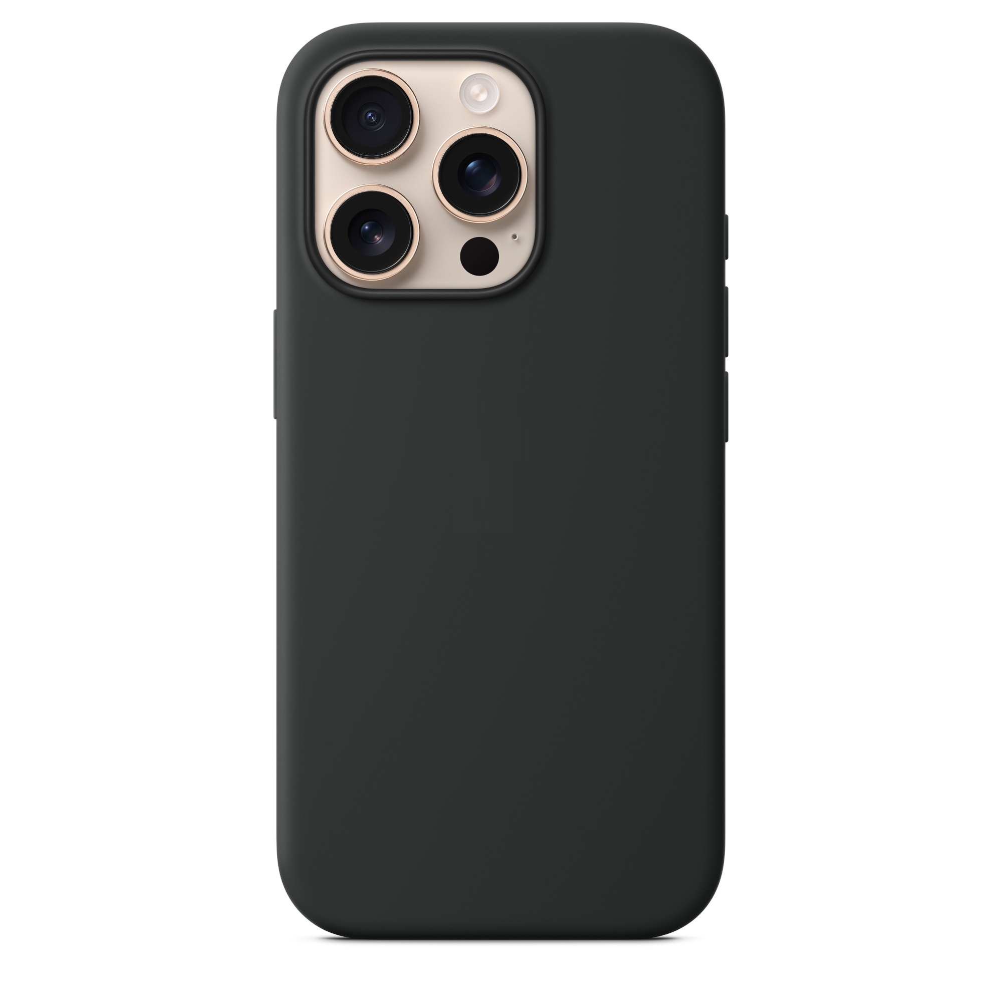 Силиконовый чехол Naturally Silicone Case with MagSafe Black для iPhone 16 Pro