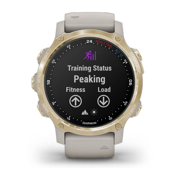 Умные часы Garmin Descent Mk2S Light Gold with Light Sand Silicone Band (010-02403-01)