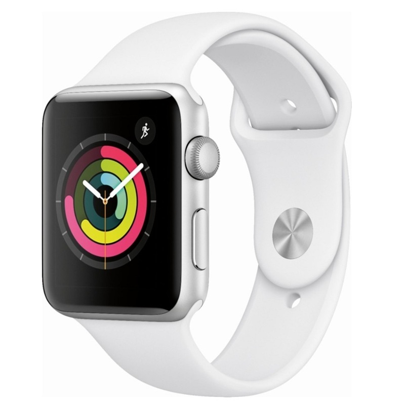 Часы Apple Watch Series 3 42mm (MTF22) (Silver Aluminum Case with White Sport Band)