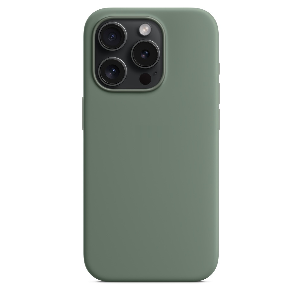 Силиконовый чехол Naturally Silicone Case with MagSafe Cypress для iPhone 15 Pro