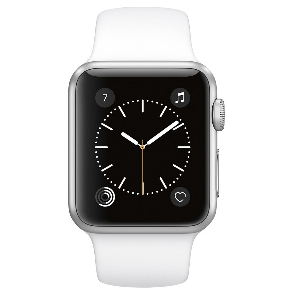 Часы Apple Watch Series 1 38mm (Silver Aluminum Case with White Sport Band) (MNNG2)