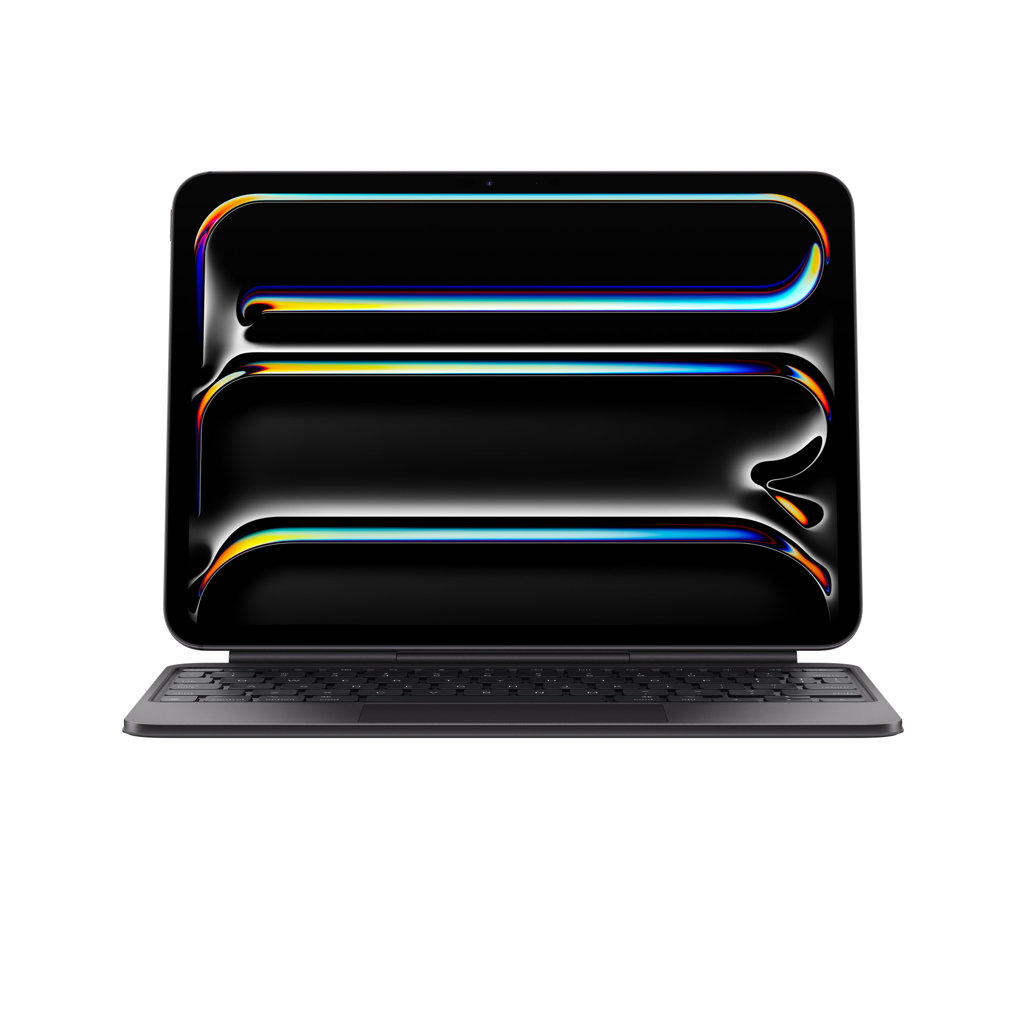 Чехол-клавиатура Apple Magic Keyboard для iPad Pro 11 (2024) Black (MWR23) кириллица (лазерная гравировка) + QWERTY