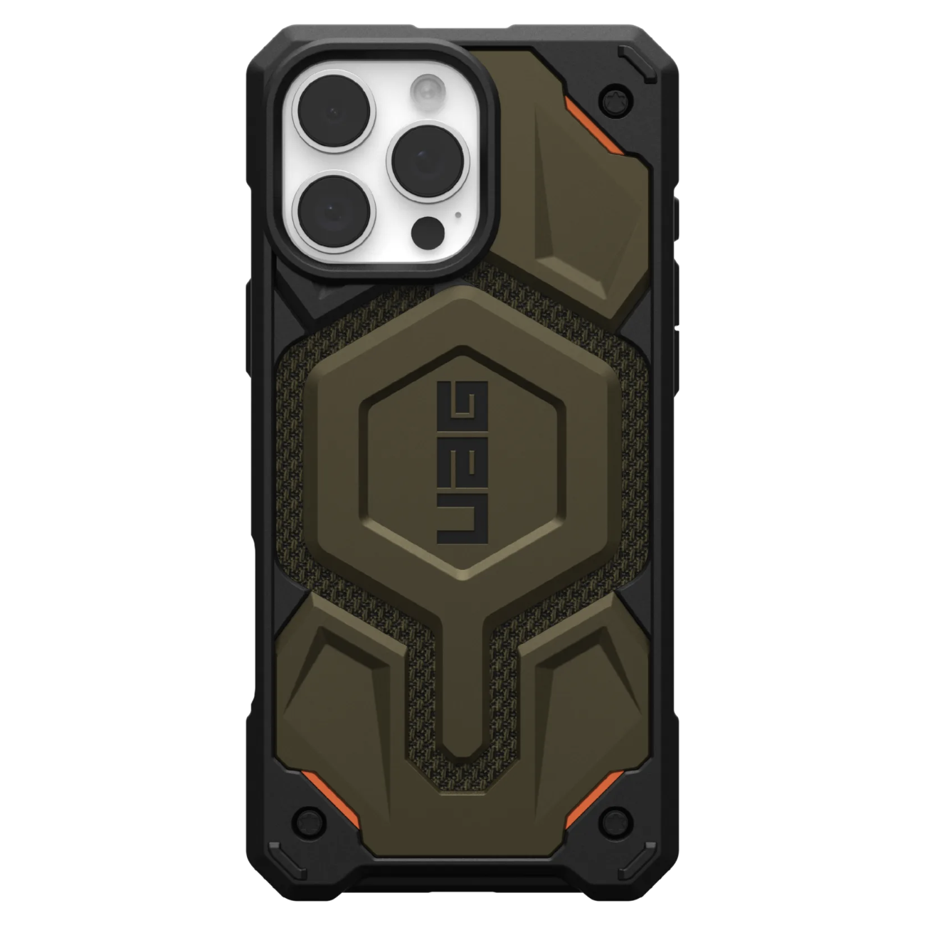 Противоударный защитный чехол UAG Monarch Pro Kevlar MagSafe для iPhone 16 Pro Max Kevlar Element Green