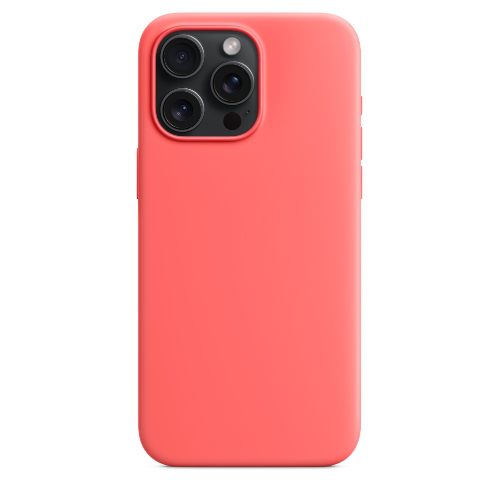 Силиконовый чехол Naturally Silicone Case with MagSafe Guava для iPhone 15 Pro Max