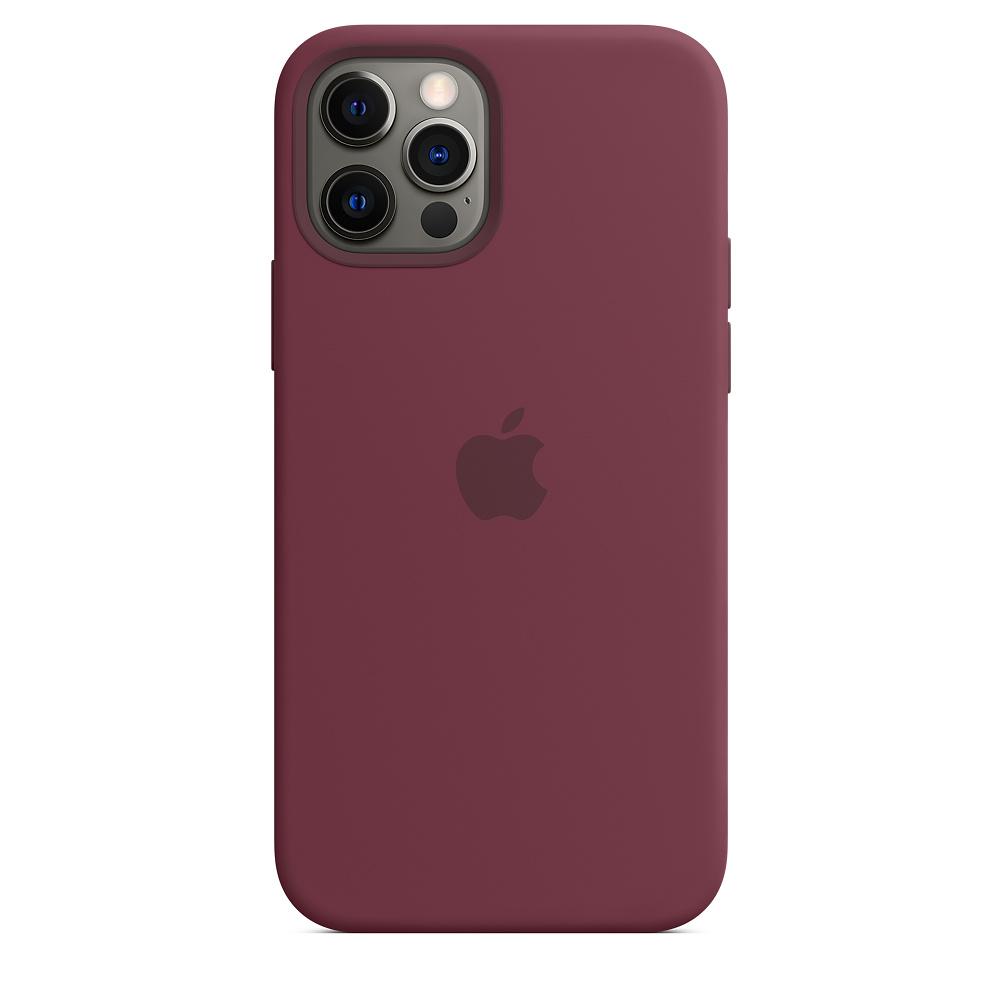Силиконовый чехол Apple iPhone 12/12 Pro Silicone Case with MagSafe - Plum (MHL23ZE/A) для iPhone 12/12 Pro