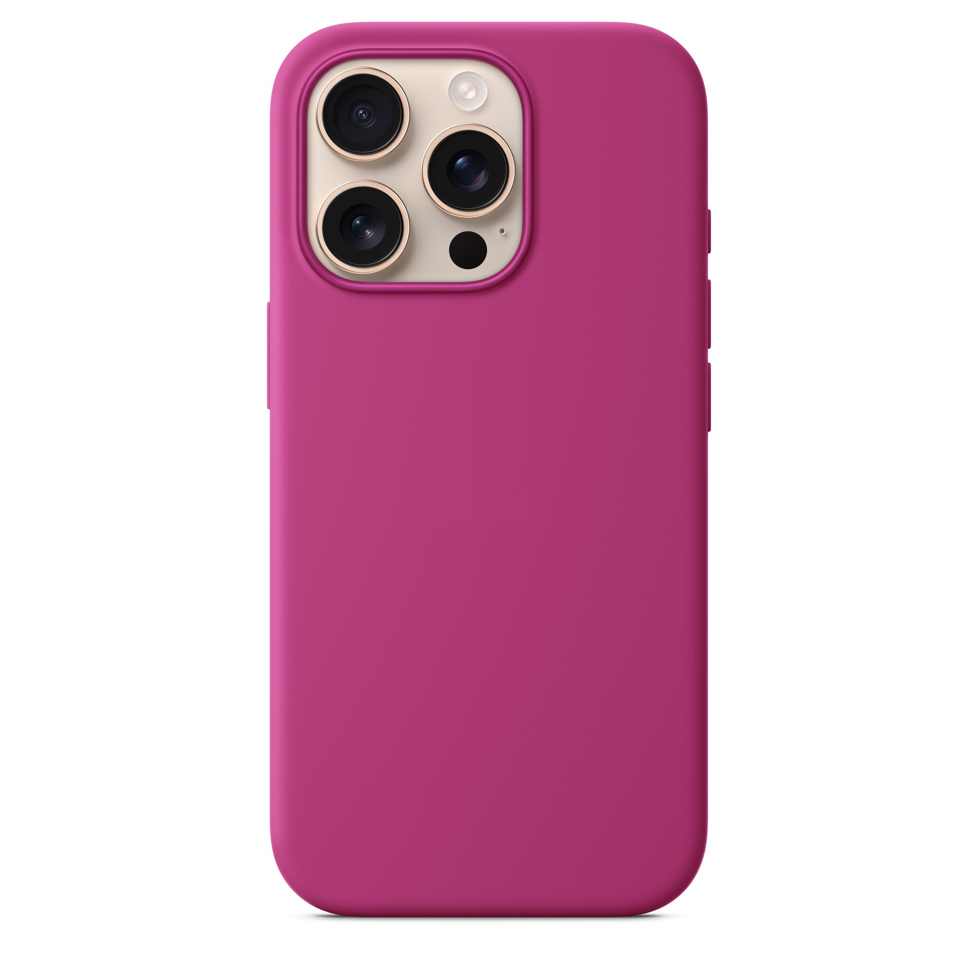 Силиконовый чехол Naturally Silicone Case with MagSafe Fuchsia для iPhone 16 Pro
