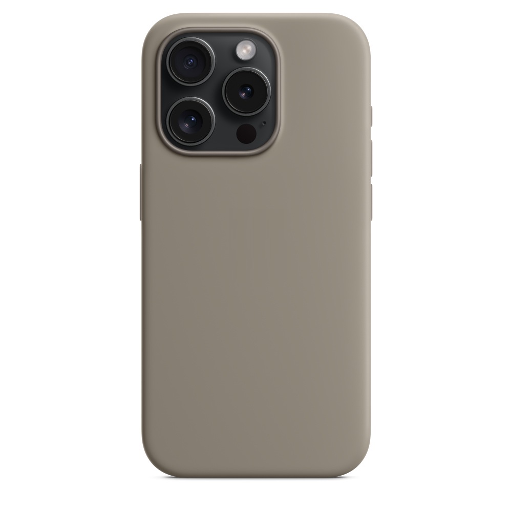 Силиконовый чехол Naturally Silicone Case with MagSafe Clay для iPhone 15 Pro