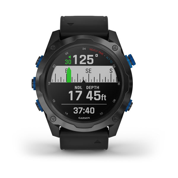 Умные часы Garmin Descent Mk2i Bundle, Titanium Carbon Grey DLC with Black Band (Includes Descent T1) (010-02132-13)
