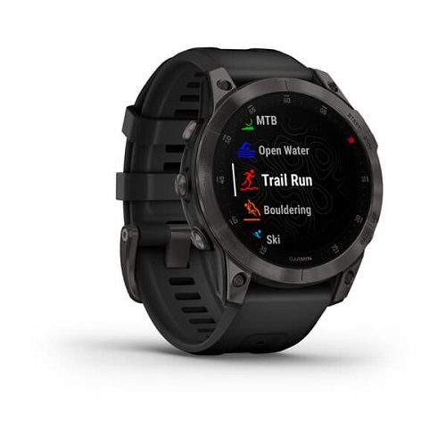 Умные часы Garmin epix (Gen 2) Sapphire - Black Titanium (010-02582-10)