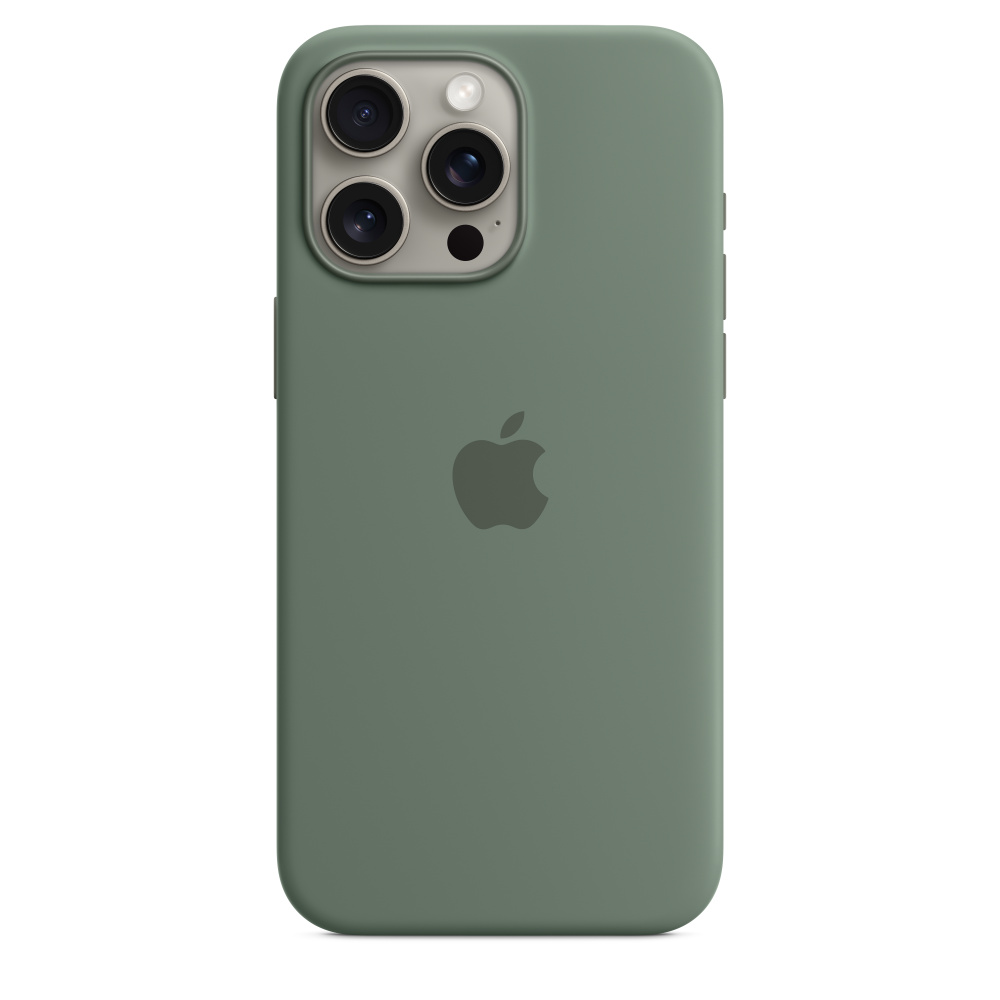 Силиконовый чехол Apple iPhone 15 Pro Max Silicone Case with MagSafe - Cypress (MT1X3ZM/A) для iPhone 15 Pro Max