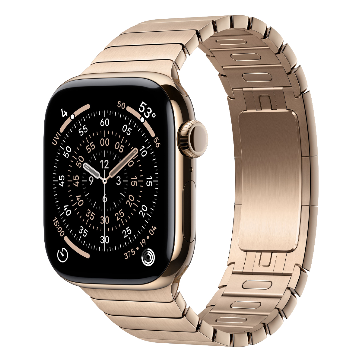 Умные часы Apple Watch Series 11 GPS + Cellular, 42mm Gold Titanium Case with Gold Link Bracelet