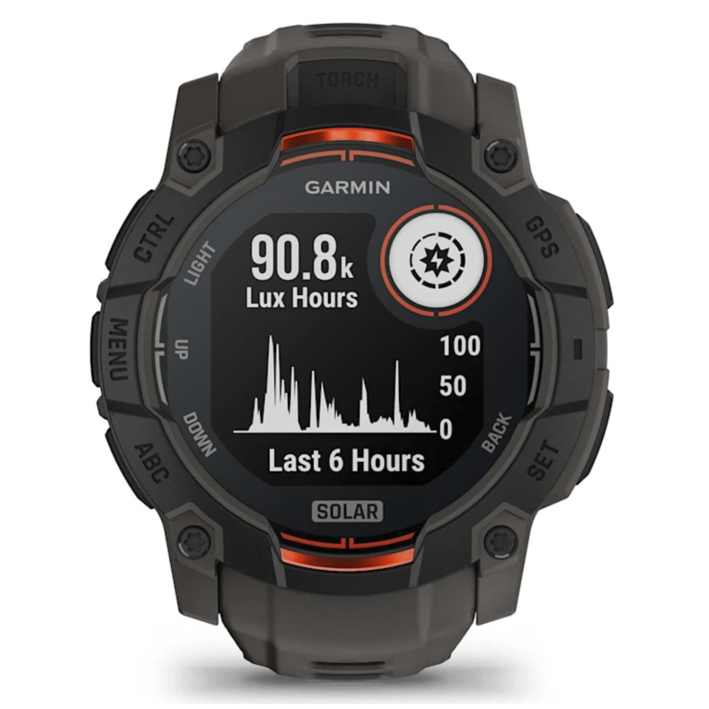 Умные часы Garmin Instinct 3 – 50 mm, Solar Black with Charcoal Band (010-02935-00)