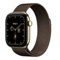 Умные часы Apple Watch Series 12 GPS + Cellular, 42mm Radiant Gold Titanium Case with Dark Bronze Milanese Loop