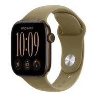 Умные часы Apple Watch Series 12 GPS, 42mm Dark Bronze Aluminium Case with Olive Sport Band - S/M