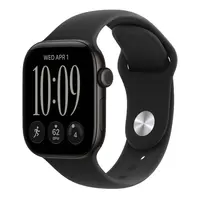 Умные часы Apple Watch Series 12 GPS, 42mm Black Aluminium Case with Black Sport Band - S/M