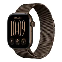 Умные часы Apple Watch Series 12 GPS, 42mm Dark Bronze Aluminium Case with Dark Bronze Milanese Loop